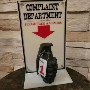 Funny Complaint Department Sign Display